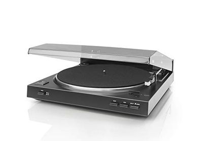 Dual DT 210 USB Tocadiscos para equipamento de áudio (USB, 35/45 rpm), cor preta