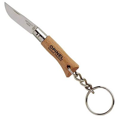 Opinel Mini-mes, maat 2, met hanger, bruin, één maat