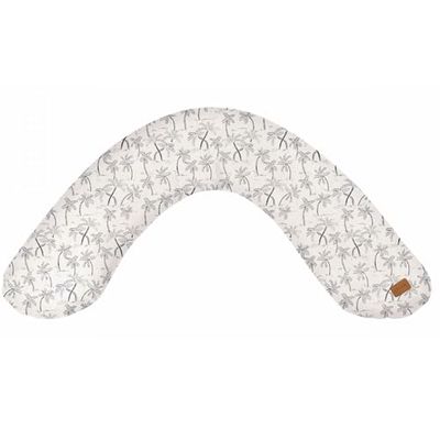 BÉABA, Big Flopsy Nursing Pregnancy Pillow, Multi-Function, Suitable for Sleeping/Nursing, Support, Relaxation and Optimal Comfort, Soothing Night, Cotton Flower, Oekotex, Palm Tree