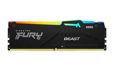 Kingston FURY Beast Zwart RGB 32 GB 5600MT/s DDR5 CL40 DIMM Desktop Gaming Memory Enkele Module - KF556C40BBA-32