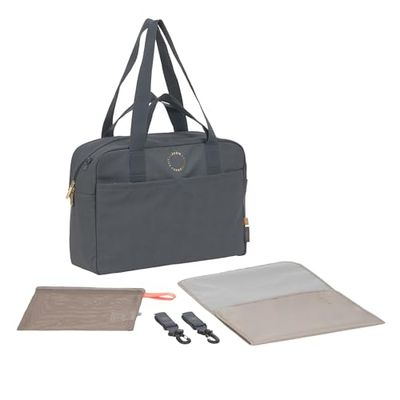 LÄSSIG Babyskötväska med bärhandtag och skötunderlag, barnvagnsmontering, vattenavvisande/GRE Everyday Bag antracit