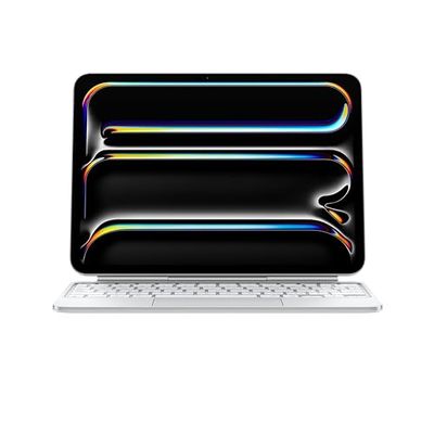 Apple iPad Magic Keyboard Case for iPad Pro 11-inch (M4), Great Typing Experience, Built-in Trackpad, Function Row, International English - White 