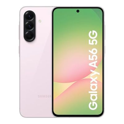 Samsung Galaxy A56 5G Smartphone, Awesome Intelligence, 8GB RAM, 256GB Memory Storage, 50MP Camera, Awesome Pink, 3 Year Manufacturer Extended Warranty (UK Version)