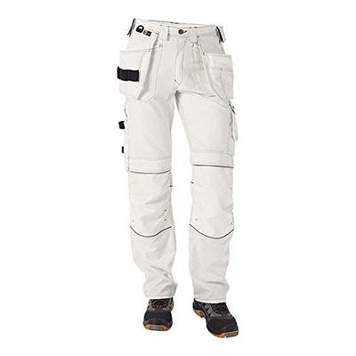 J.A.K. 150104108 Serie 1501 60% algodón/40% poliéster con bolsillos colgantes, color blanco, talla 60 R (42/32)
