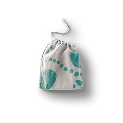 Bonamaison Printed Cotton Produce Bag with Drawstring, Reusable Grocery Bag, Biodegradable Eco-Friendly Bags, Travel Pouch, Sachet Bags, Shopping Bag, Eco Friendly, Foldable, Size: 12x15 Cm