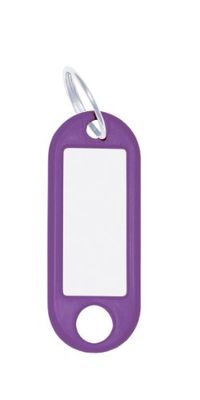 WEDO 100 portachiavi per etichettatura, viola, con anello, 262811808
