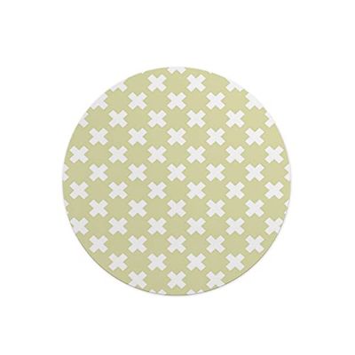 Questo Casa, Round Digital Printed Mouse Pad, Non-Slip Base, for Office and Home, Diameter:22cm