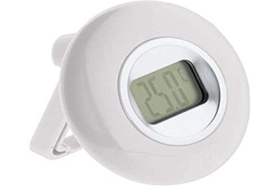 Otio – vit inomhustermometer med LCD-skärm – justerbar fot