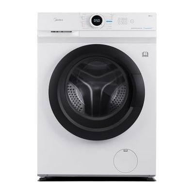 Midea MF10EW80BA Freestanding Washing Machine,8kg Load,1400 RPM,Quick Wash,Steam Care,Add Garment,BLDC Motor,White