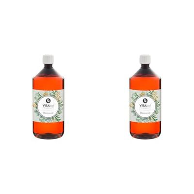 Olio di ricino MeaVita - 100% puro olio di ricino spremuto a freddo, qualità premium, 1 confezione (1 x 1000 ml) (Confezione da 2)