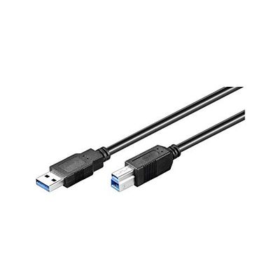 Goobay 96119 - Cable USB (5 m, USB A, USB B, 3.0 (3.1 Gen 1), Male/Male, Black)