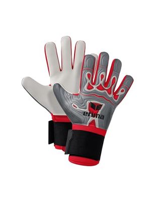 Erima FleX-Ray Robusto Guanti da portiere (7222403) Unisex bambino, grigio/rosso, 5