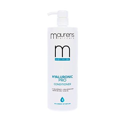MAURENS - Balsamo idratante per capelli con acido ialuronico e olio di chia - 1000 ml - Trattamento idratante per capelli secchi - Hyaluronic Pro Conditioner.
