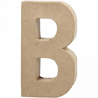Creativ Papier-maché-getal, 20 cm, 1 stuk, beige