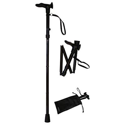 Forta Folding Walking Stick with Anatomical Grip Left