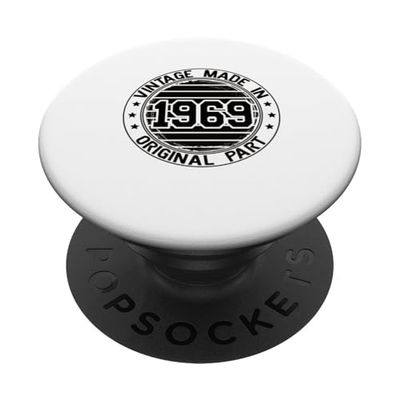 Vintage Hecho En 1969 Cumpleaños 1969 Nacido 1969 Vintage PopSockets PopGrip Adhesivo