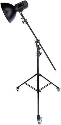 Rollei Profi Statyw do golenia - może być używany jako statyw szubienicowy, statyw lampy lub statyw aparatu - bezstopniowa regulacja od 140 cm do 492 cm