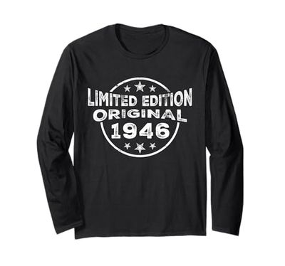 Compleanno vintage 1946 decorazione classica vintage Maglia a Manica