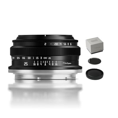 TTArtisan APS-C 25mm F2 Lente con corpo in metallo compatibile con Nikon Z Mount - Nero