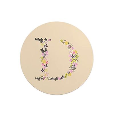 Questo Casa, Round Digital Printed Mouse Pad, Non-Slip Base, for Office and Home, Diameter:22cm