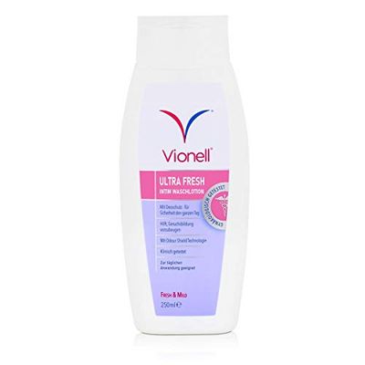 Vionell Intimate Wash Lotion Women Ultra Fresh, para higiene íntima diária, hipoalergénico, 250 ml