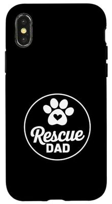 Rescue dad dog lovers parents father Case for iPhone X/XS