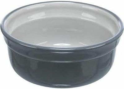 TRIXIE Ciotola in ceramica, 0,6 l/Ø 15 cm, grigio/grigio chiaro – 24411