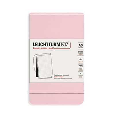 LEUCHTTURM1917 364412 Pocket Notitieblok (A6), hardcover, 184 genummerde pagina's, gestippeld, poeder