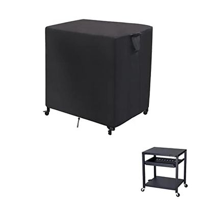 Jungda Housse de chariot de préparation d'extérieur pour table de four à pizza Nuuk, housse de table de grill pour table de chariot de salle à manger mobile, housse imperméable pour chariot