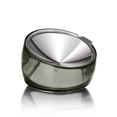Felli Tazón de Comida húmeda para Gatos en ángulo para aliviar la Fatiga de Acero Inoxidable, Plato Poco Profundo Inclinado, antivómitos, sin desorden, Plato Ancho Inclinado, Vidrio acrílico Elevado