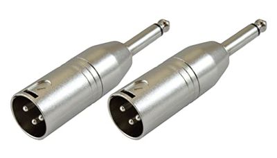 Adapter XLR M/jack 6,3 mm mono