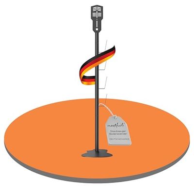 PureMounts PM-VAC-90, Vacuum Cleaner Holder, Metal Aluminium, Black