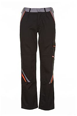Planam 2421094 Visline pantalón de trabajo, talla 94 en negro/naranja/cinc