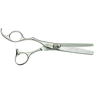 Olivia Garden SilkCut Effileur, Japonais, Taille 6", 35 Dents, Pour Gauchers - Puissantes Lames Convexes, Fait-Main avec de l'Acier Japonais, Dans une Pochette