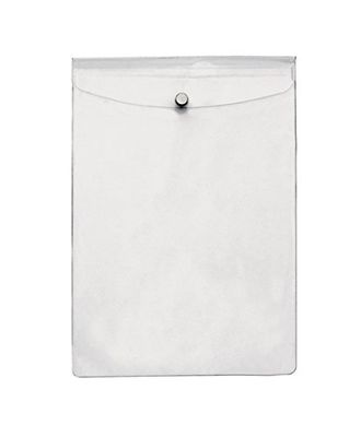 Favorit 100500687 envelop met knoopdruk, binnenformaat: 9,2 x 13 cm, kleur transparant, verpakking van 10 stuks.