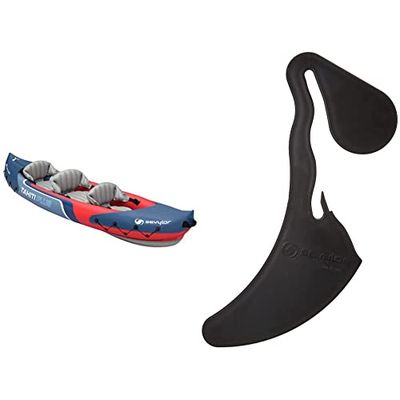 Sevylor Kayak Gonflable Tahiti Plus, Canoë Canadien 2+1 Personnes, Kayak de Mer, 363 x 88 cm & Dérive pour Kayak Gonflable