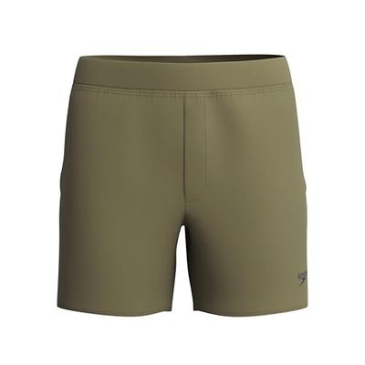 Speedo 4way Flex Solid Volley 16" Short de Bain pour Homme, Deep Olive, S