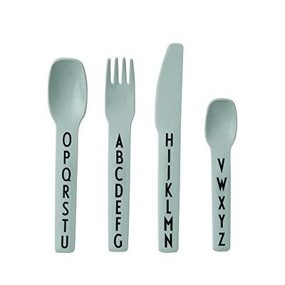 Design Letters Tritan Kids cutlery (Green)