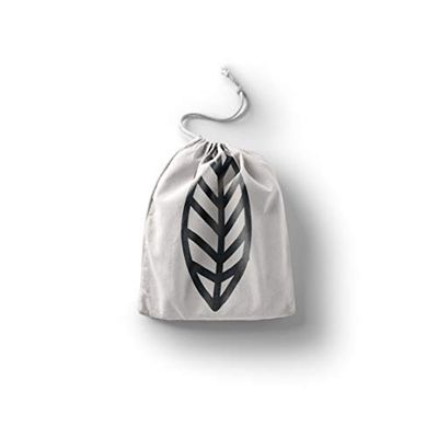 Le Jardin du Lin Bedrukte katoenen tassen met trekkoord, boodschappentas, tas, stoffen tas, groententas, herbruikbaar, milieuvriendelijk, multifunctioneel, opvouwbaar, maat: 20 x 30 cm