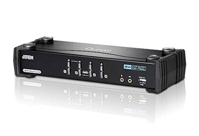 Aten CubiQ CS1784A 4-voudige KVM-schakelaar (DVI, USB 2.0, 2.1 audio)