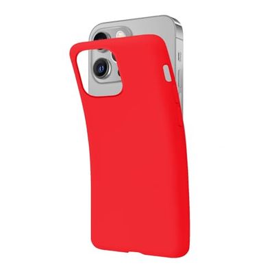 SBS Cover per iPhone 13 Pro Max Rosso Pantone 185 C, Custodia Morbida e Flessibile Antigraffio, Cover Sottile e Comoda da Tenere in Tasca, Custodia Compatibile con Ricarica Wireless