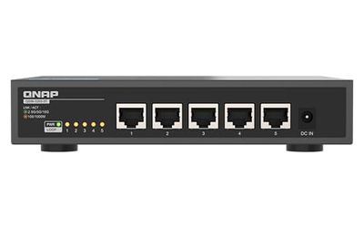 QNAP Switch QSW-3205-5T | 5X 10GbE, Plug & Play Unmanaged, Fanless