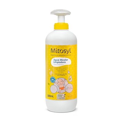 Mitosyl Reinigingswater zonder uitspoelen - micellair water zonder uitspoelen - reinigt, kalmeert en soepel - dagelijks gebruik - veganistische formule met aloë vera-extract - 500 ml