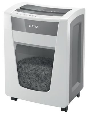 Leitz IQ Distruggidocumenti Office Pro P5+, 7 fogli A4, Taglio super micro, sicurezza P5+, Capacità 30 litri, Tecnolgia anti-inceppamento, Tecnologia Touch-Control, 80040000