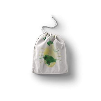 Bonamaison Printed Cotton Produce Bag with Drawstring, Reusable Grocery Bag, Biodegradable Eco-Friendly Bags, Travel Pouch, Sachet Bags, Shopping Bag, Eco Friendly, Foldable, Size: 40x50 cm
