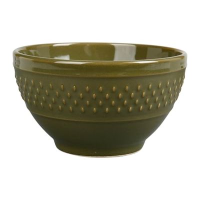 GENEVIEVE LETHU Cuenco de loza de 67 cl, grano de arroz, diámetro de 14 cm, altura 8 cm