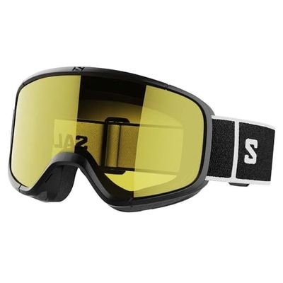 Salomon AKSIUM 2.0 Access Masque de Ski, Idéal pour le Ski et le Snowboard, Unisexe, Noir Jaune