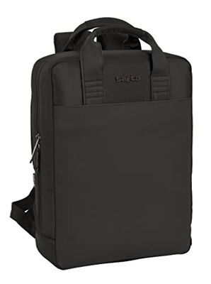 Safta, Mochila Para Portatil 13,3''+Usb Business Black 29X39X11Cm Unisex niños, Multicolor, Estándar
