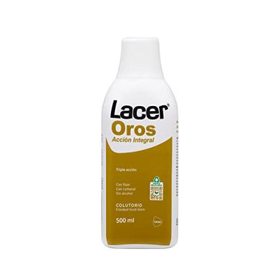 LACER OROS - Colutorio 500 ml, Enjuague Bucal, Protección Bucodental Integral, Triple Acción, Previene el Sangrado, Reduce la Sensibilidad Dental, Protege Contra la Caries