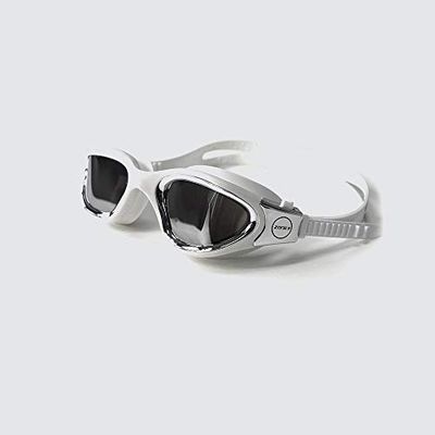 ZONE3 Occhialini da nuoto Vapor, lenti polarizzate-bianco/argento, TAGLIA UNICA